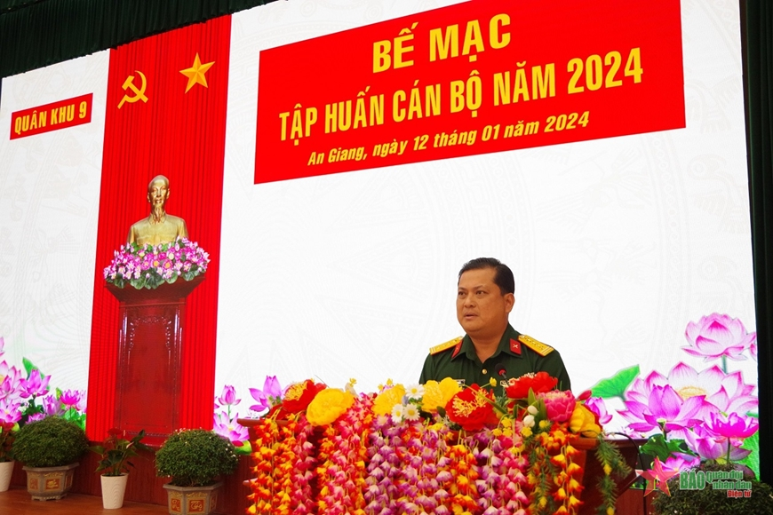 Quân khu 9: Hoàn thành tốt nội dung, chương trình tập huấn cán bộ năm 2024